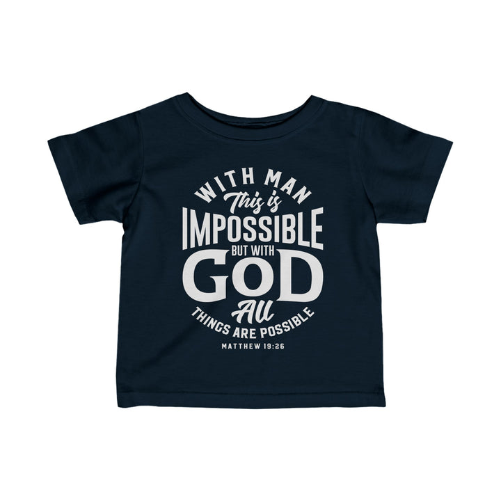 All Things Possible Baby Tee Kids clothes Navy 6M 