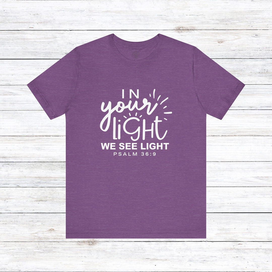 In Your Light Unisex T-Shirt T-Shirt Heather Team Purple S 