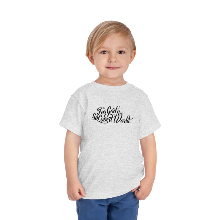 God So Loved Toddler Tee Kids clothes   