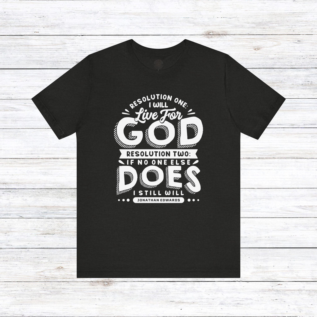 Live For God Unisex T-Shirt T-Shirt Black Heather S 