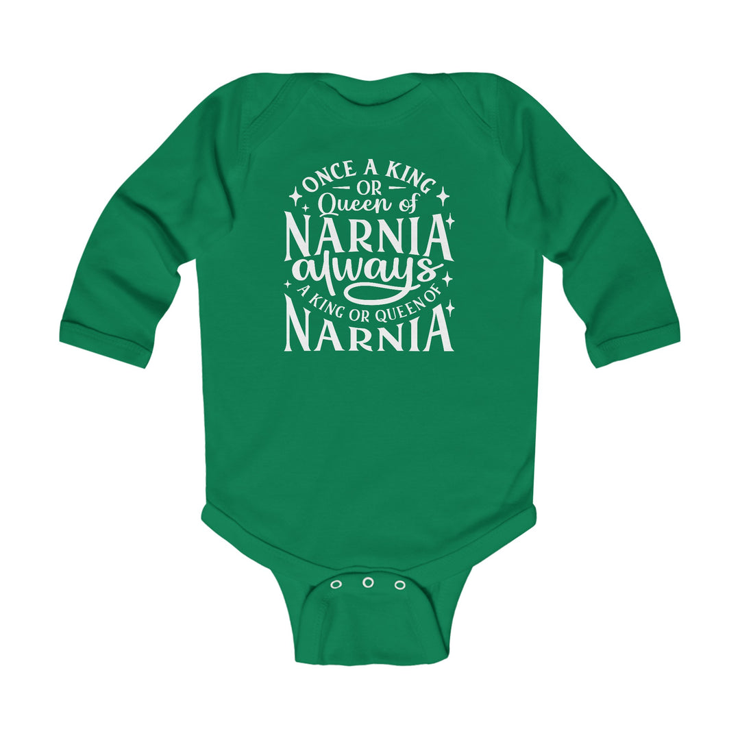 King or Queen of Narnia Infant Long Sleeve Bodysuit Kids clothes Kelly NB (0-3M) 