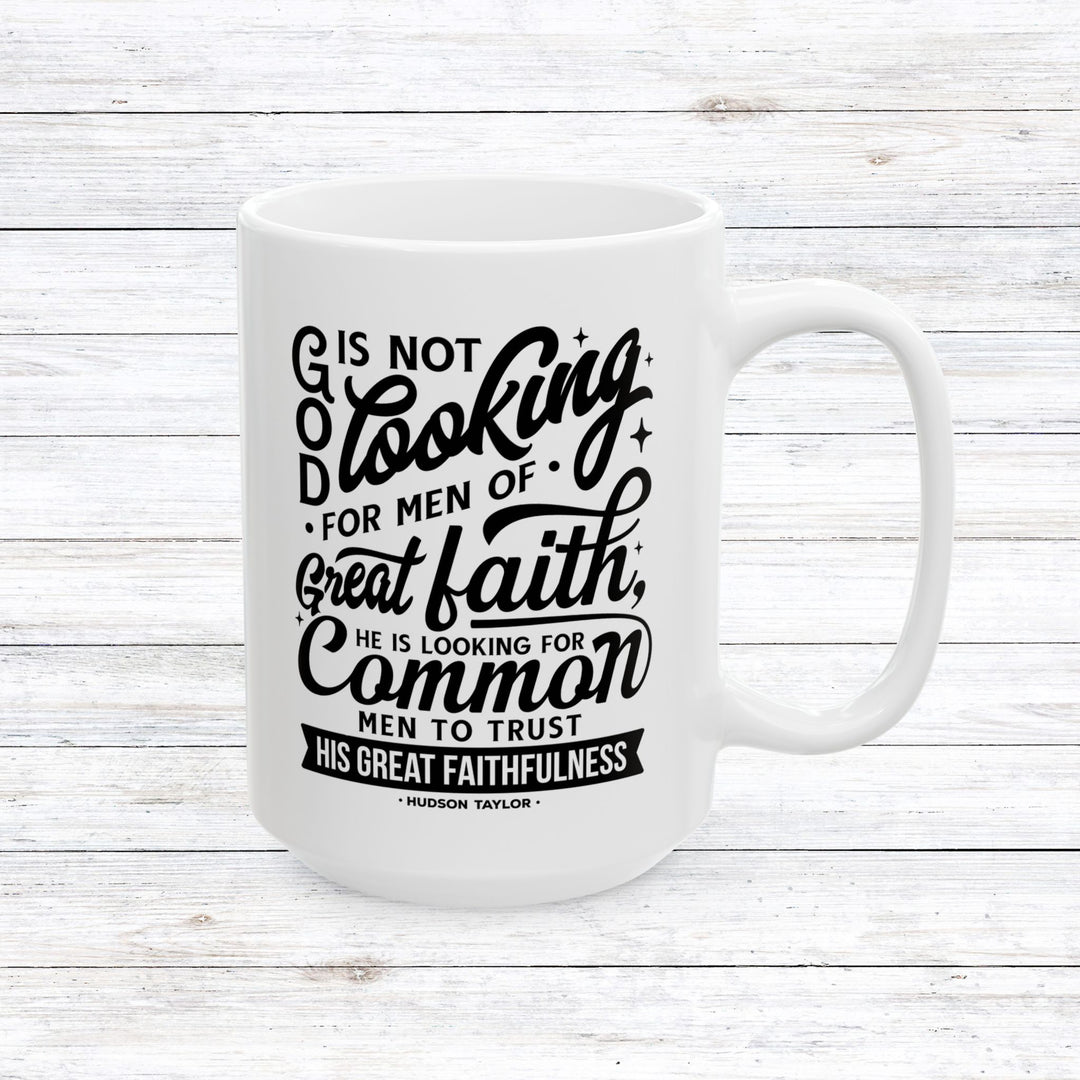 Christian Coffee Mug Common Men Ceramic Mug 15oz  