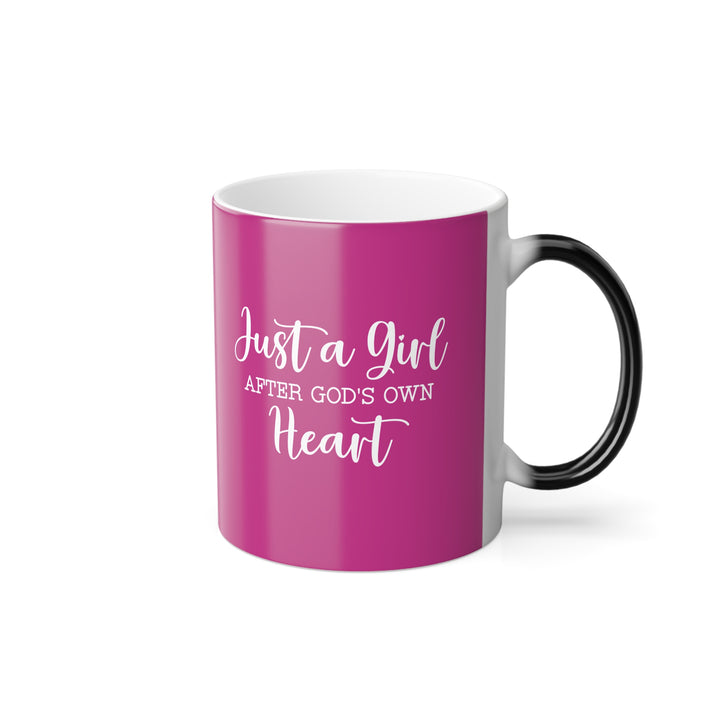 Christian Coffee Mug Girl After God's Own Heart Color Morphing Mug   