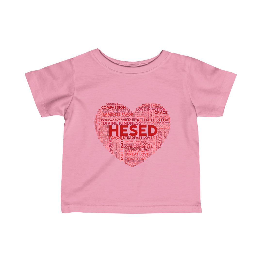 Hesed Heart Cloud Baby Tee Kids clothes Pink 6M 