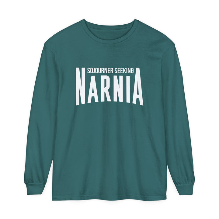 Sojourner Seeking Narnia Long Sleeve Shirt Long-sleeve Blue Spruce S 