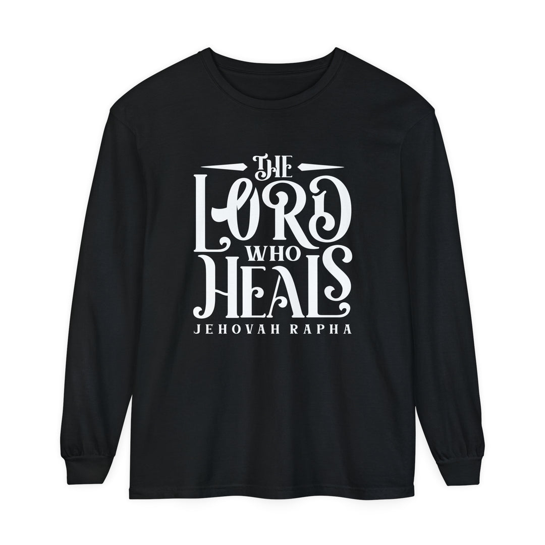 The Lord Who Heals Long Sleeve Shirt Long-sleeve Black S 