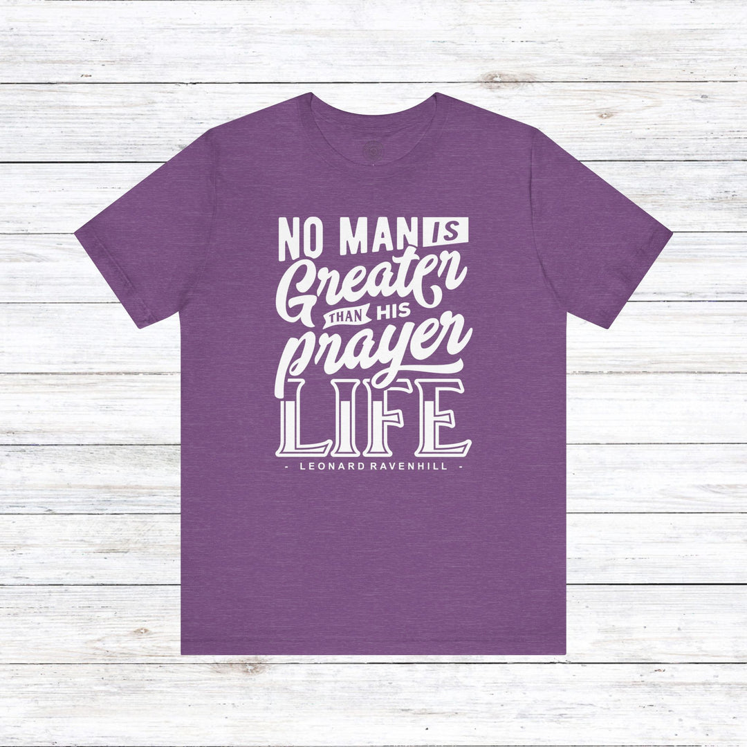 Prayer Life Unisex T-Shirt T-Shirt Heather Team Purple S 