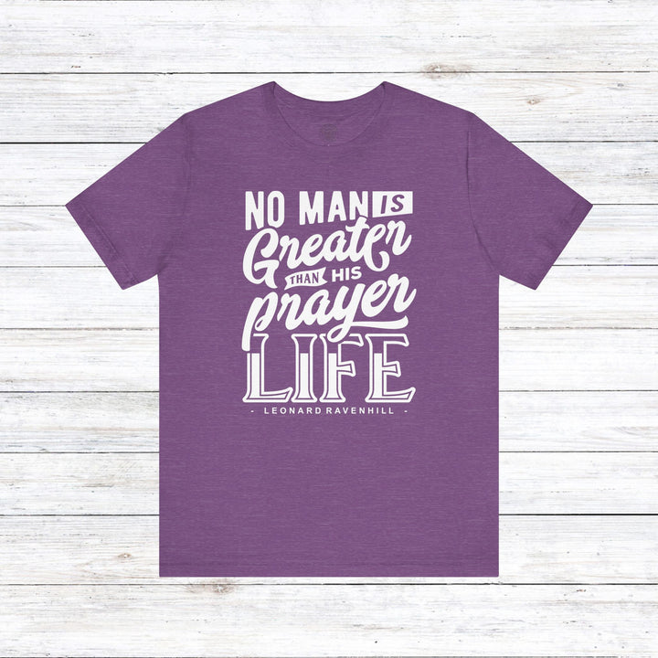 Prayer Life Unisex T-Shirt T-Shirt Heather Team Purple S 