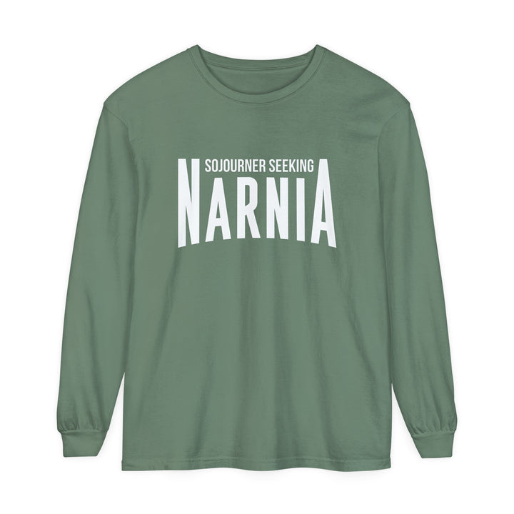 Sojourner Seeking Narnia Long Sleeve Shirt Long-sleeve Light Green S 