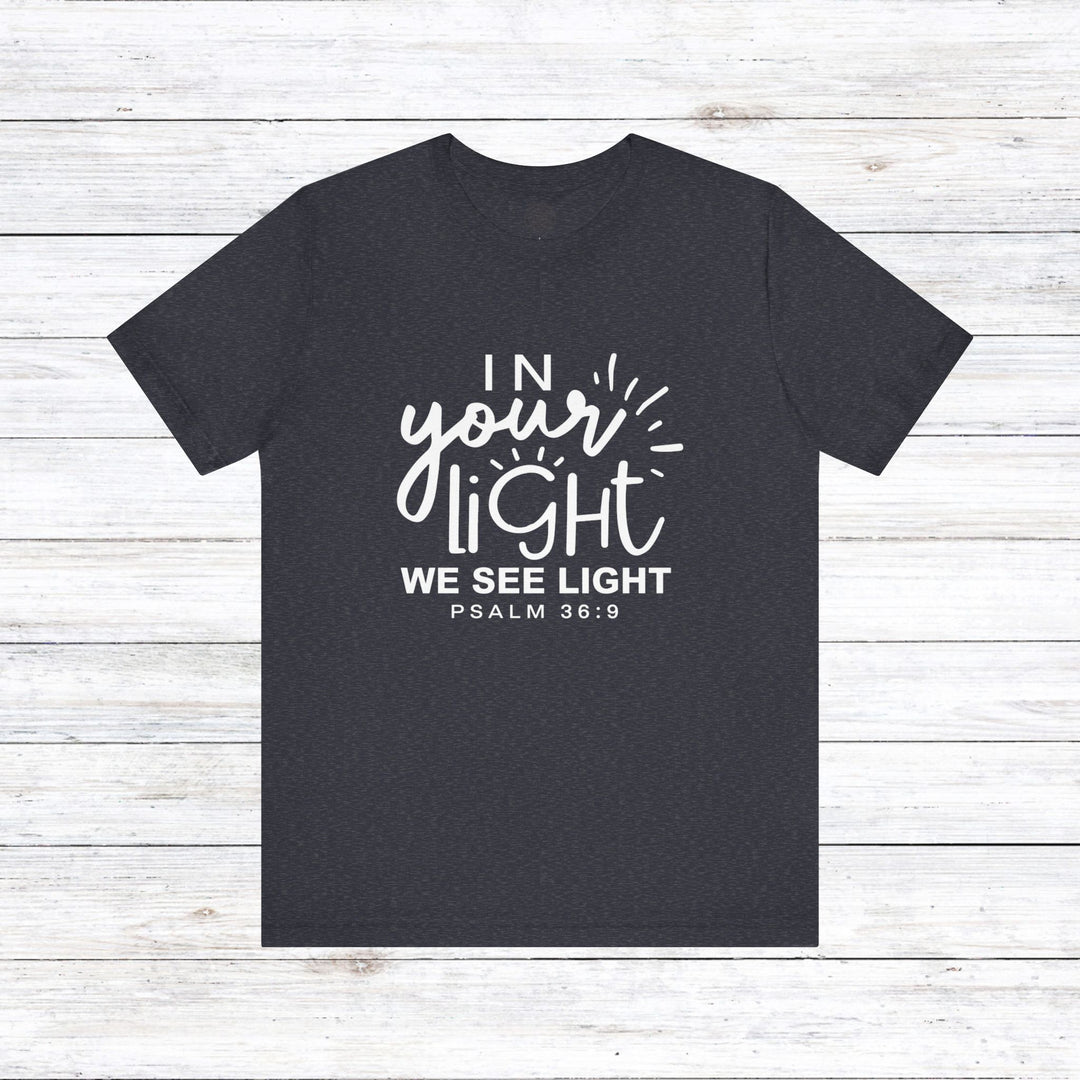 In Your Light Unisex T-Shirt T-Shirt Heather Navy S 