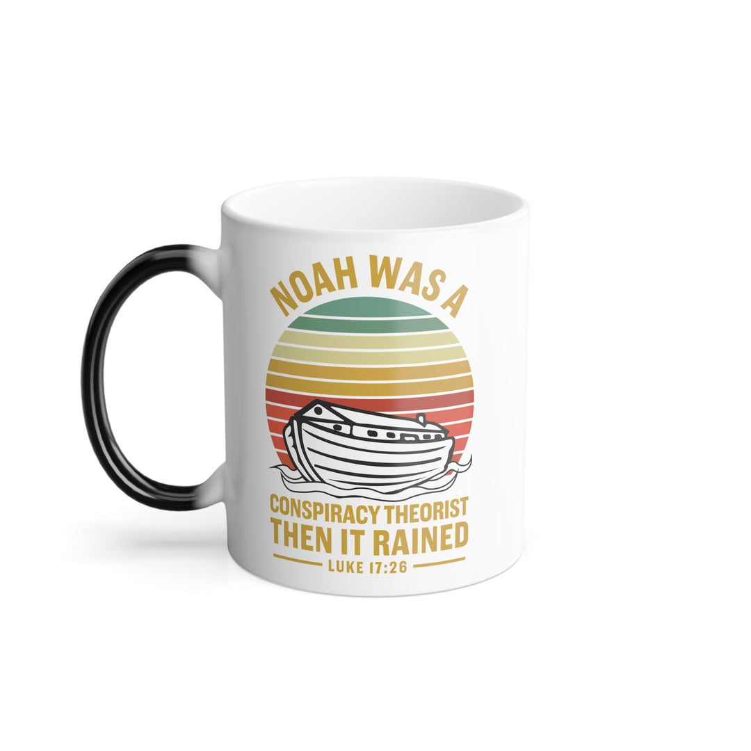 Christian Coffee Mug Noah Conspiracy Color Morphing Mug 11oz  