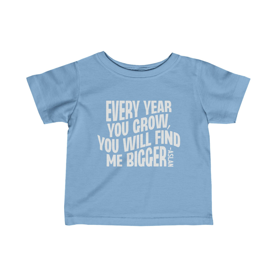 Every Year You Grow Baby Tee Kids clothes Light Blue 6M 