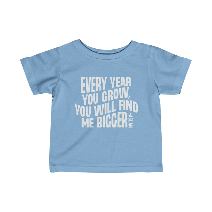 Every Year You Grow Baby Tee Kids clothes Light Blue 6M 