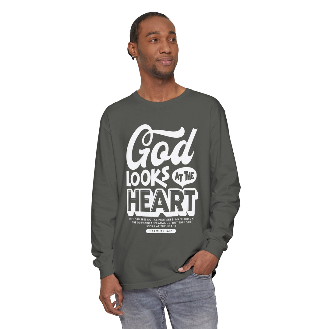 God Looks At The Heart Long Sleeve Shirt Long-sleeve   