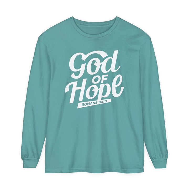 God of Hope Long Sleeve Shirt Long-sleeve Seafoam S 