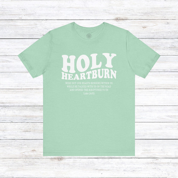 Holy Heartburn Unisex T-Shirt T-Shirt Heather Mint M 