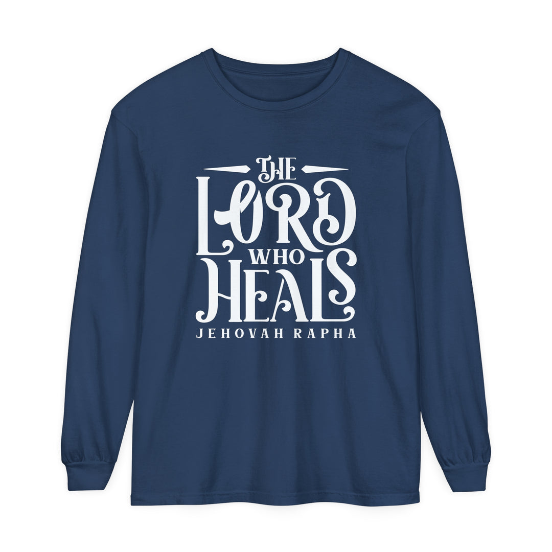 The Lord Who Heals Long Sleeve Shirt Long-sleeve Midnight S 