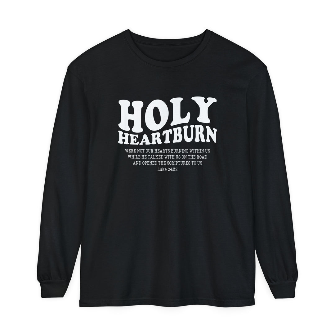 Holy Heartburn Long Sleeve Shirt Long-sleeve Black S 