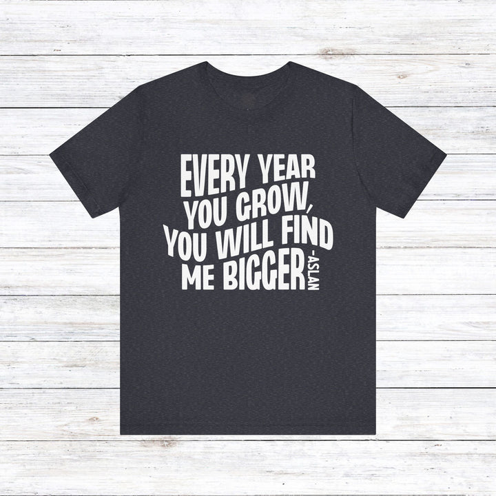 Every Year You Grow Unisex T-Shirt T-Shirt Heather Navy S 