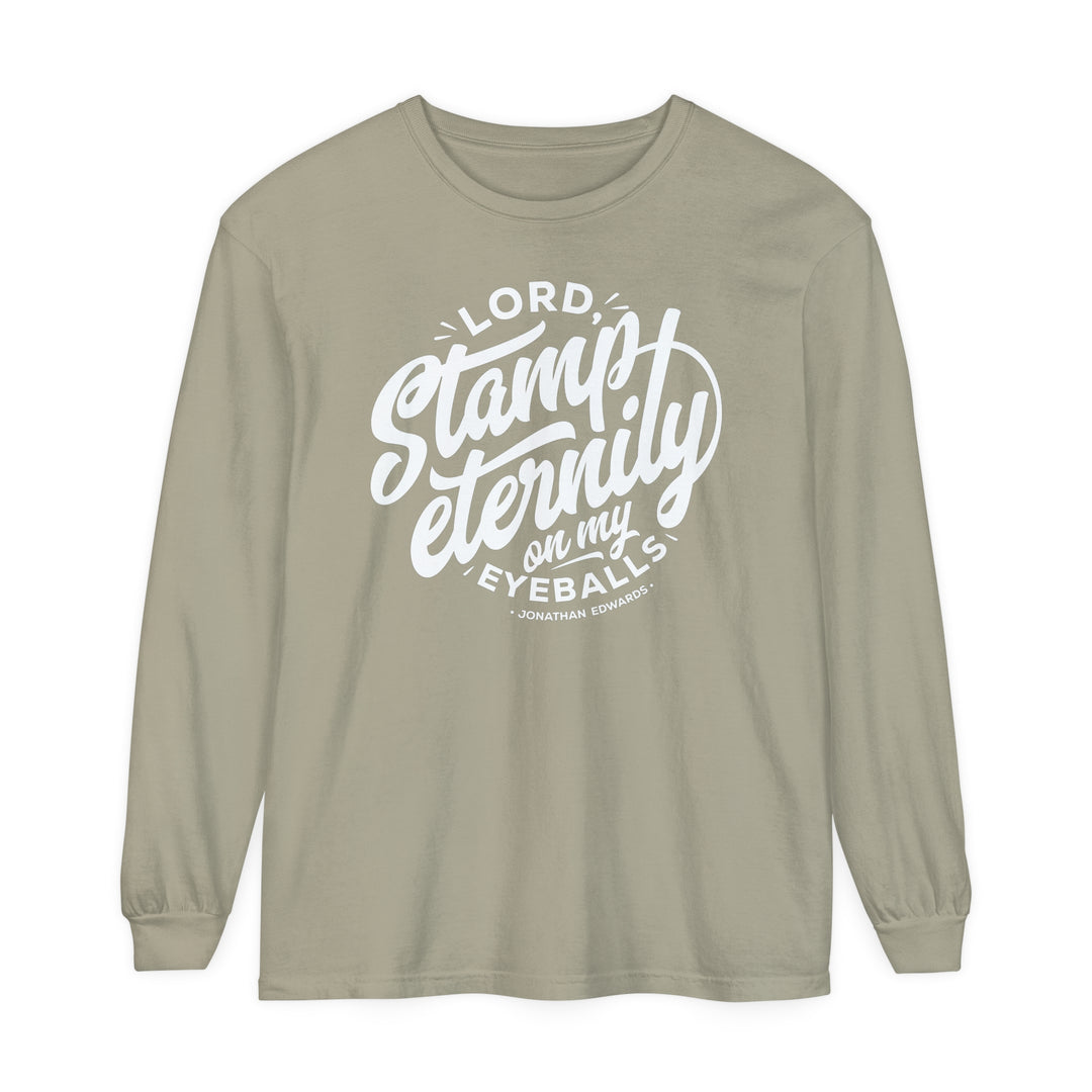 Stamp Eternity Long Sleeve Shirt Long-sleeve Sandstone S 