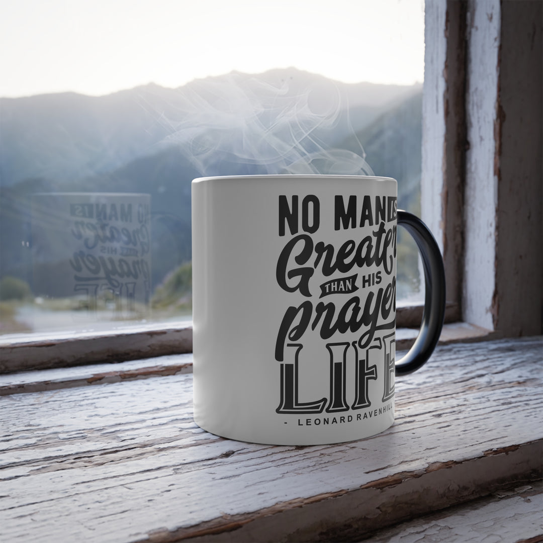 Christian Coffee Mug Prayer Life Color Morphing Mug   