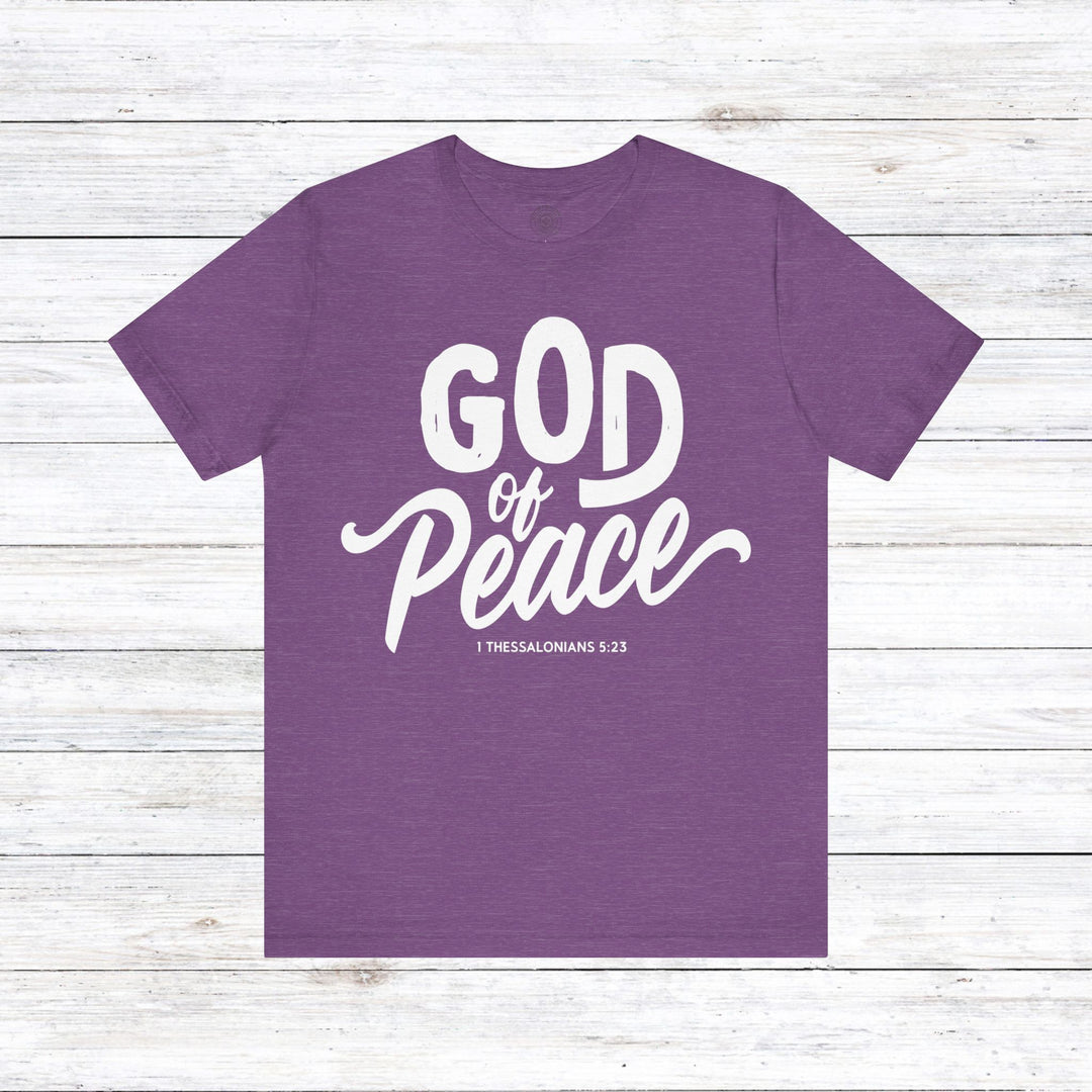 God of Peace Unisex T-Shirt T-Shirt Heather Team Purple S 