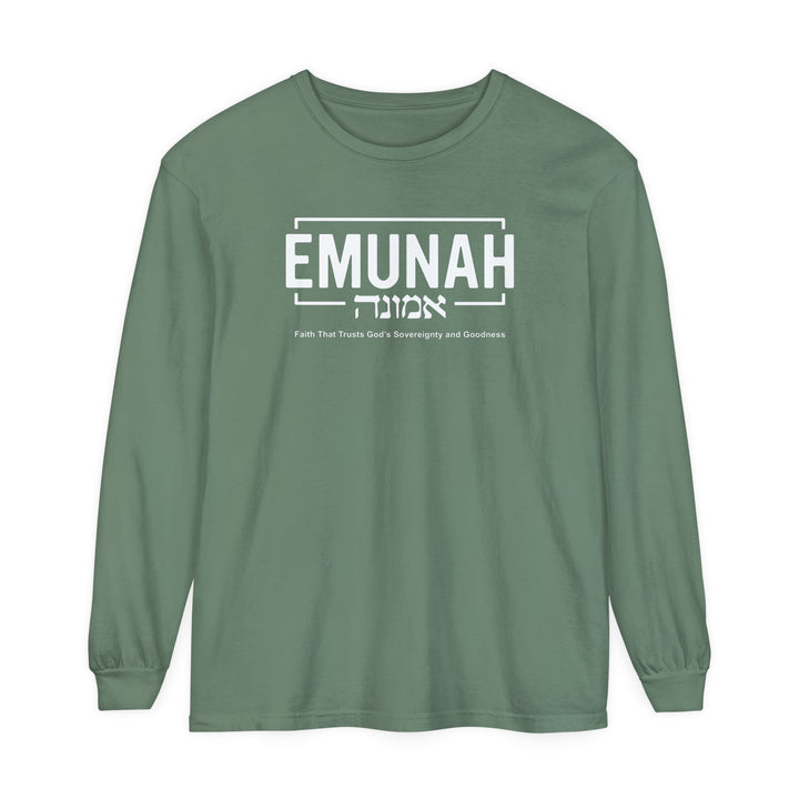 Emunah Faith That Trusts Long Sleeve Shirt Long-sleeve   