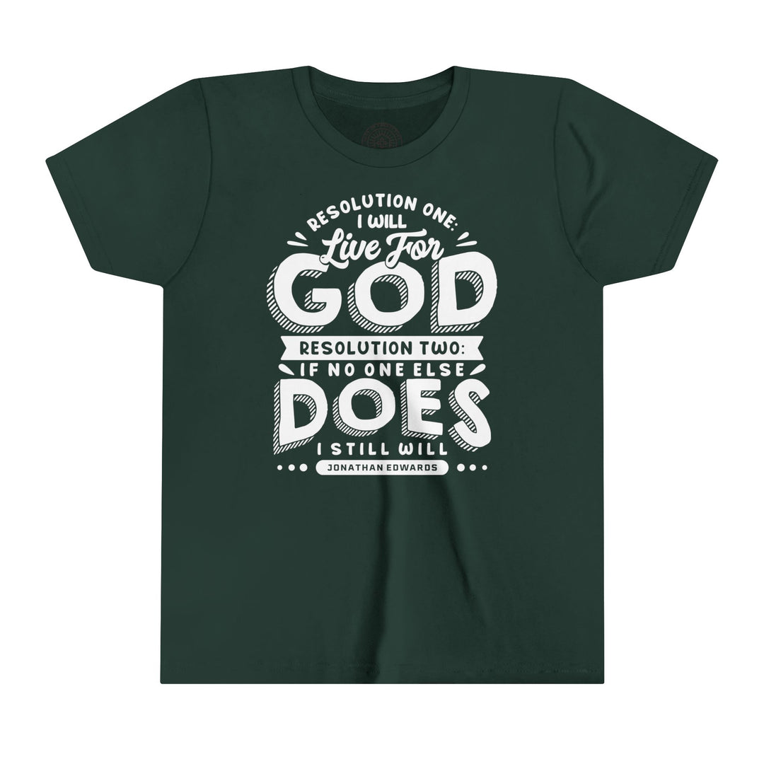 Live For God Youth T-shirt Kids clothes Forest S 