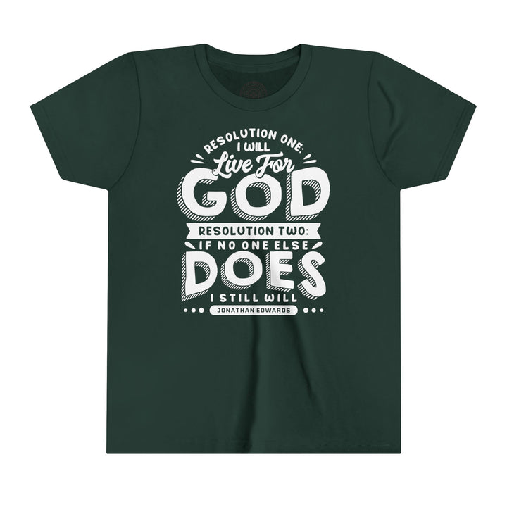 Live For God Youth T-shirt Kids clothes Forest S 