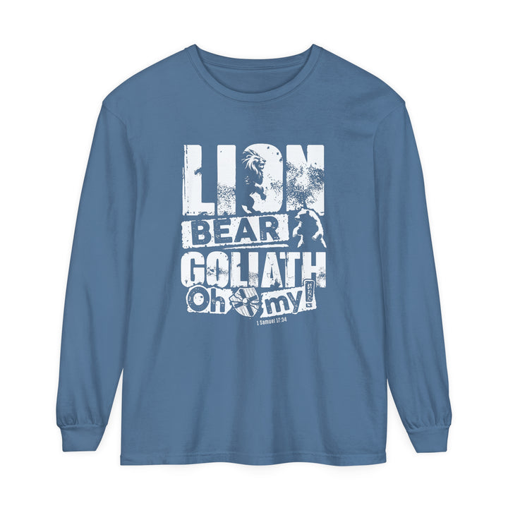 Lion Bear Goliath Long Sleeve Shirt Long-sleeve Blue Jean S 