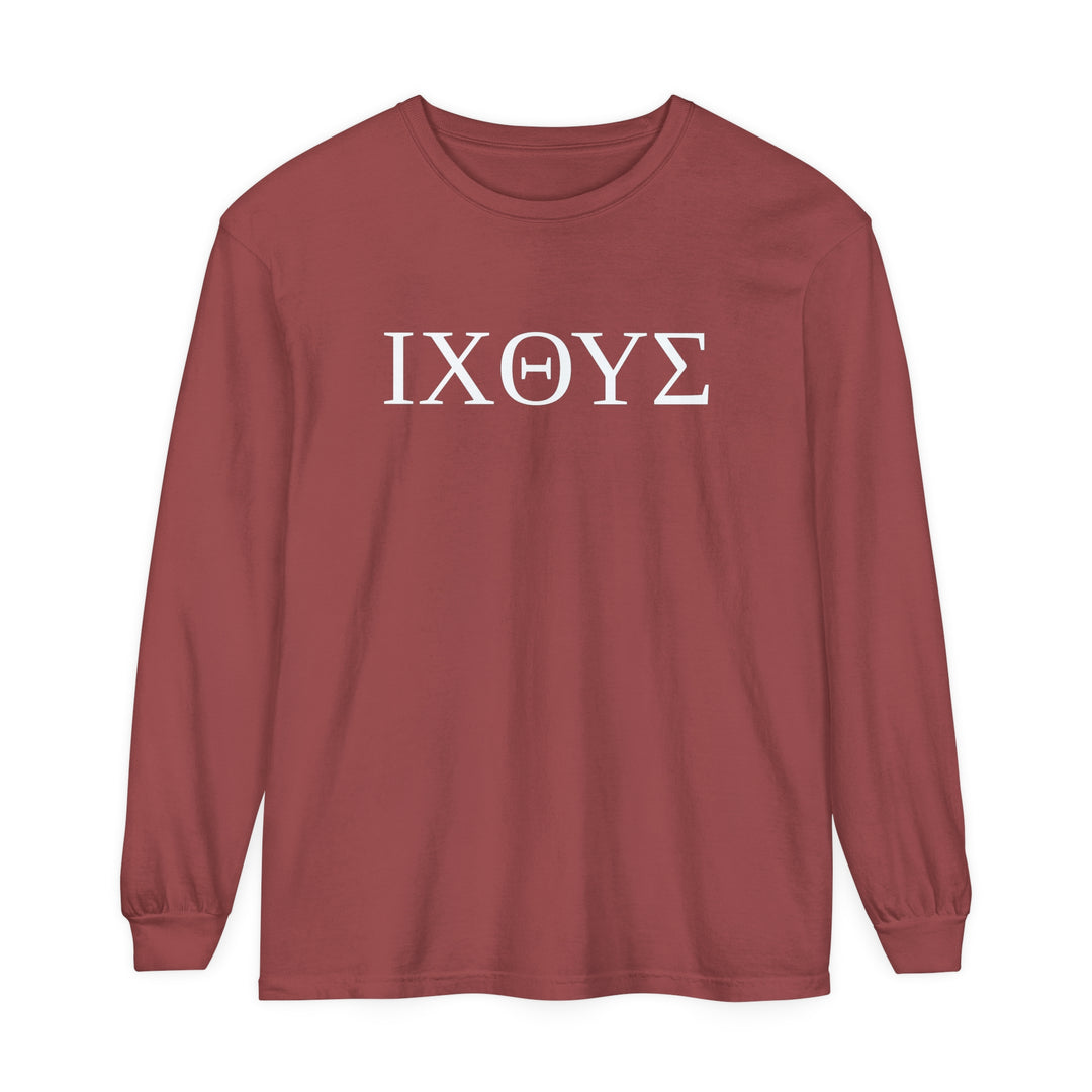 ΙΧΘΥΣ Long Sleeve Shirt Long-sleeve Brick S 