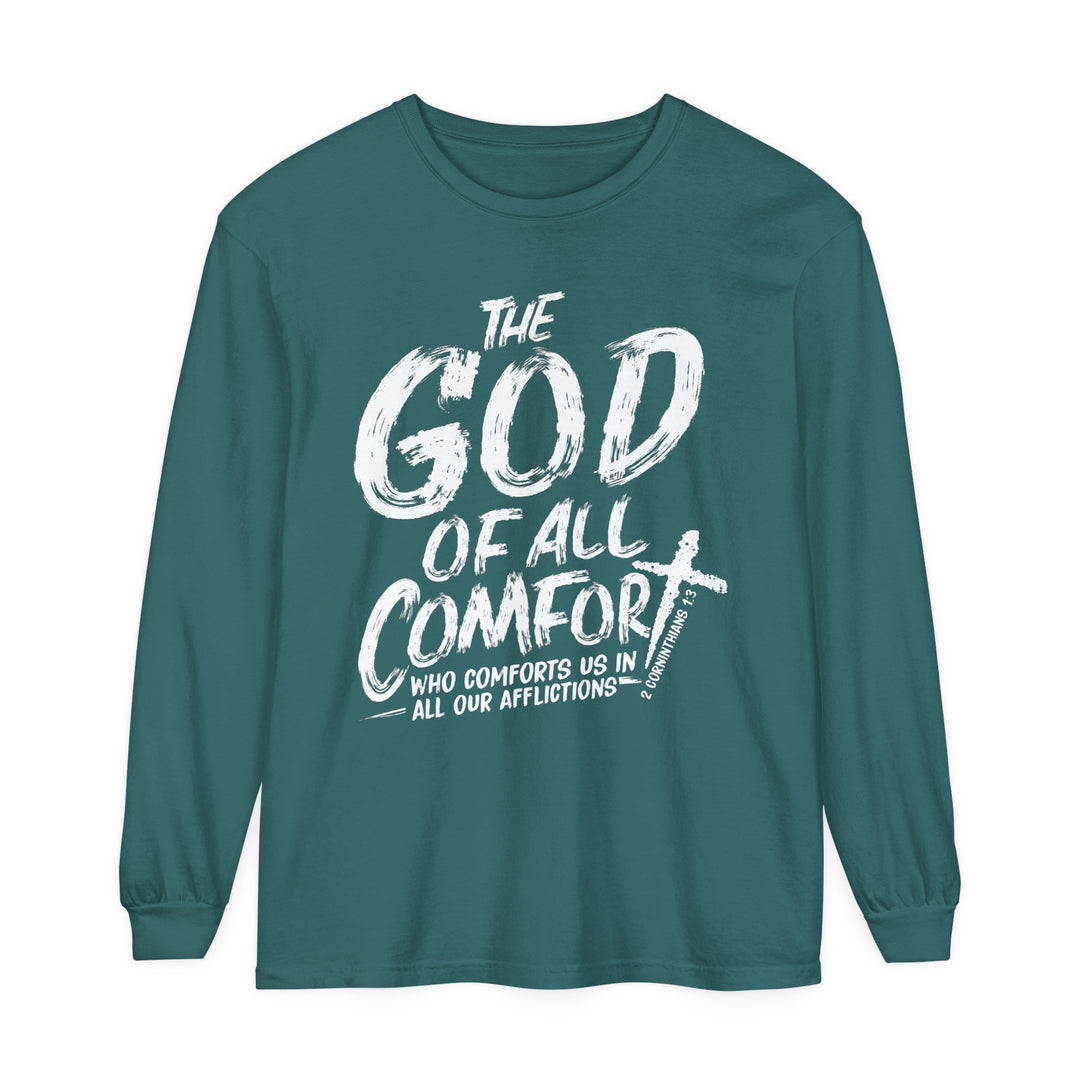 God of All Comfort Long Sleeve Shirt Long-sleeve Blue Spruce S 