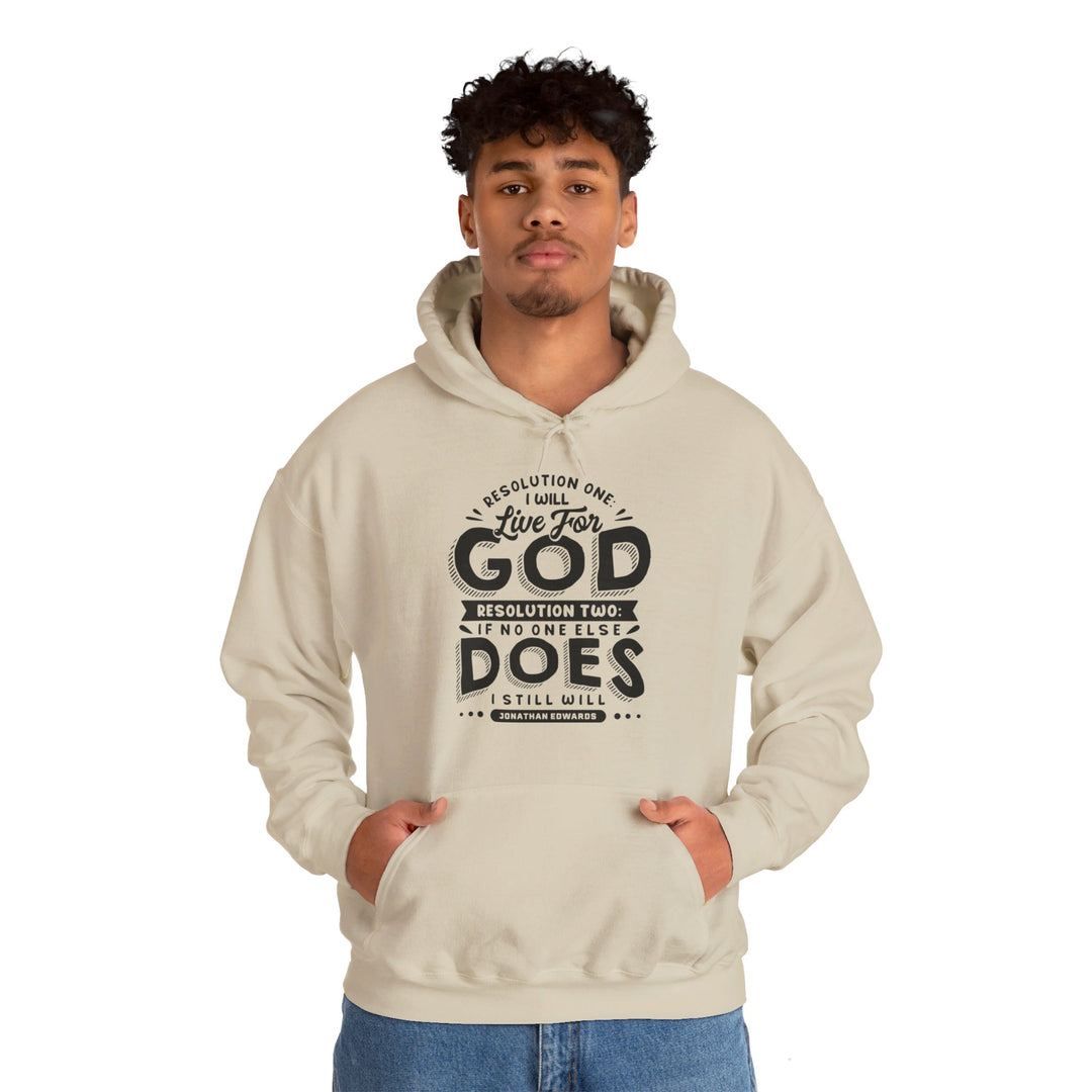 Live For God (Black Print)  Hoodie Hoodie   