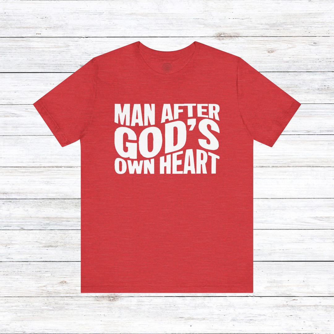 Man After God Unisex T-Shirt T-Shirt Heather Red S 