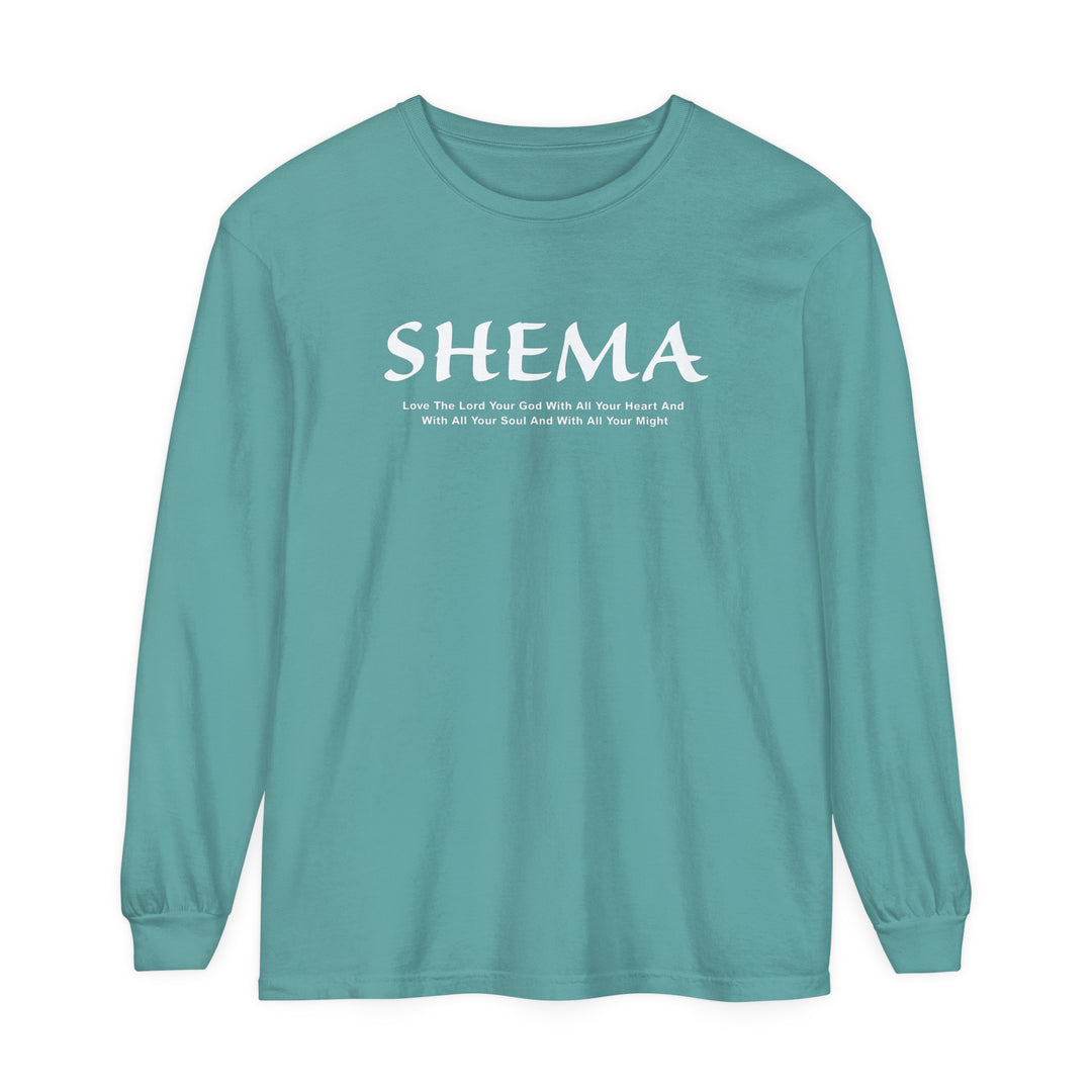 Shema Love The Lord Long Sleeve Shirt Long-sleeve Seafoam S 