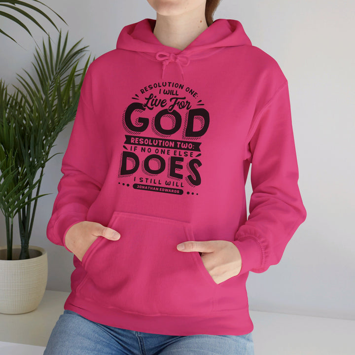 Live For God (Black Print)  Hoodie Hoodie   