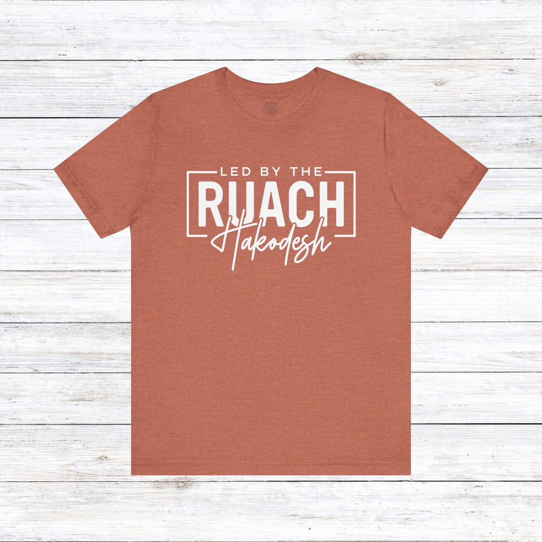 Led By Ruach Hakodesh Unisex T-Shirt T-Shirt Heather Clay S 