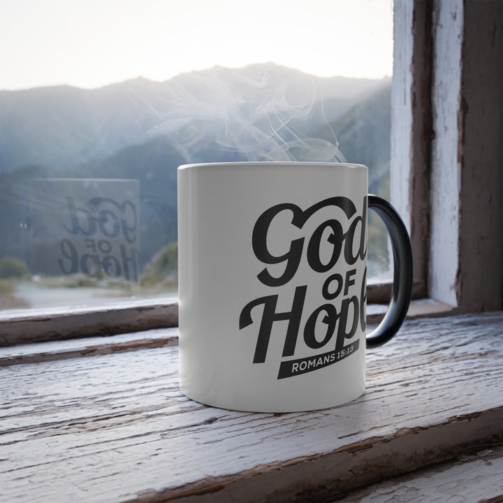 Christian Coffee Mug God of Hope Color Morphing Mug   