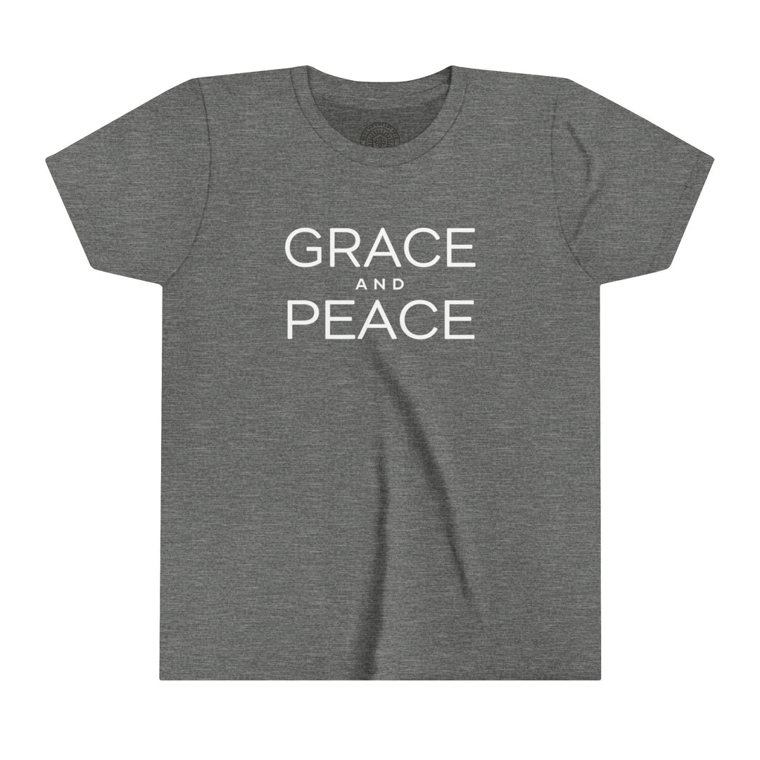 Grace and Peace Youth T-shirt Kids clothes Deep Heather S 