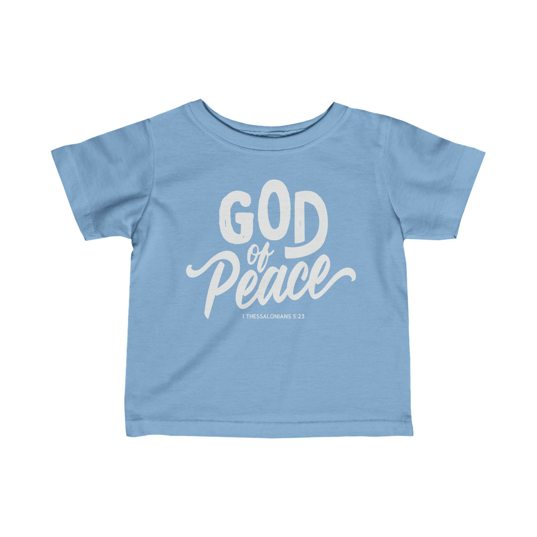 God of Peace Baby Tee Kids clothes Light Blue 6M 