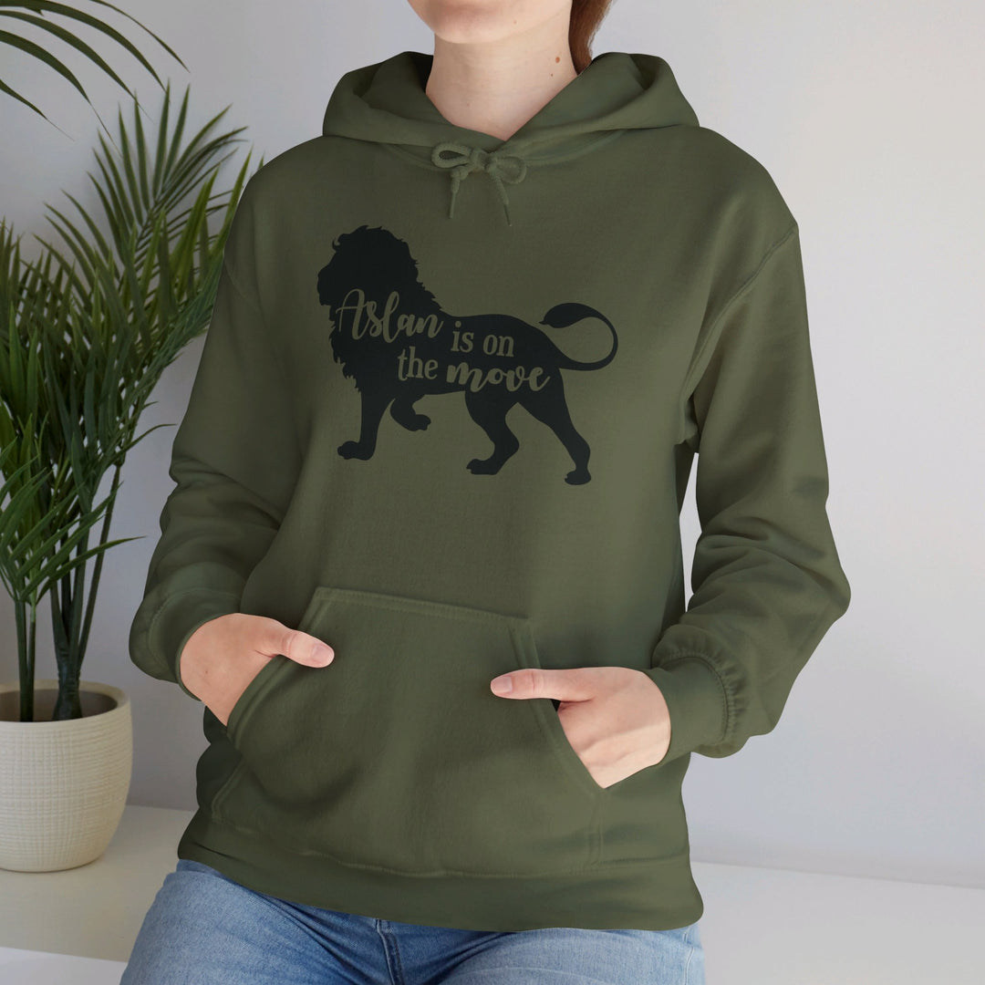 Aslan Is On The Move Hoodie Hoodie   