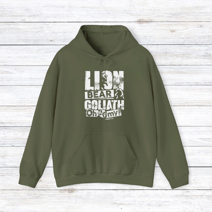 Lion Bear Goliath Hoodie Hoodie Military Green S 