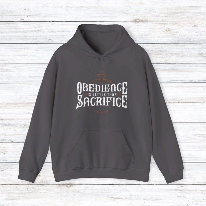 Obedience Is Better Hoodie Hoodie Charcoal S 