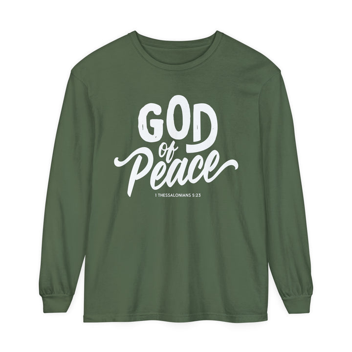 God of Peace Long Sleeve Shirt Long-sleeve Hemp S 