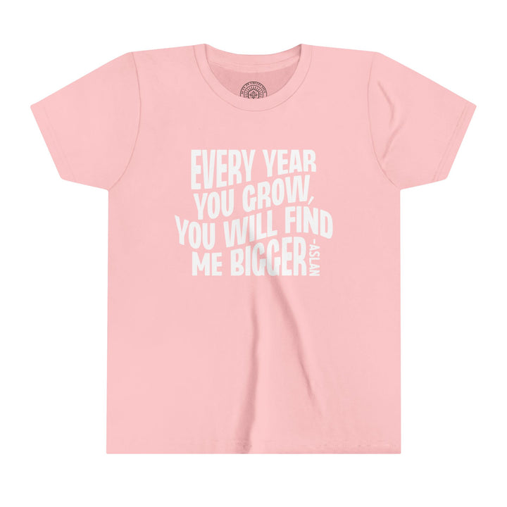 Every Year You Grow Youth T-shirt Kids clothes Pink S 