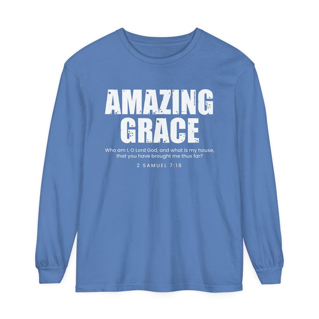 Amazing Grace Long Sleeve Shirt Long-sleeve Flo Blue S 