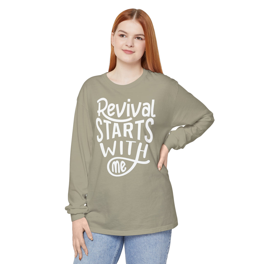 Revival Starts With Me Long Sleeve Shirt Long-sleeve   