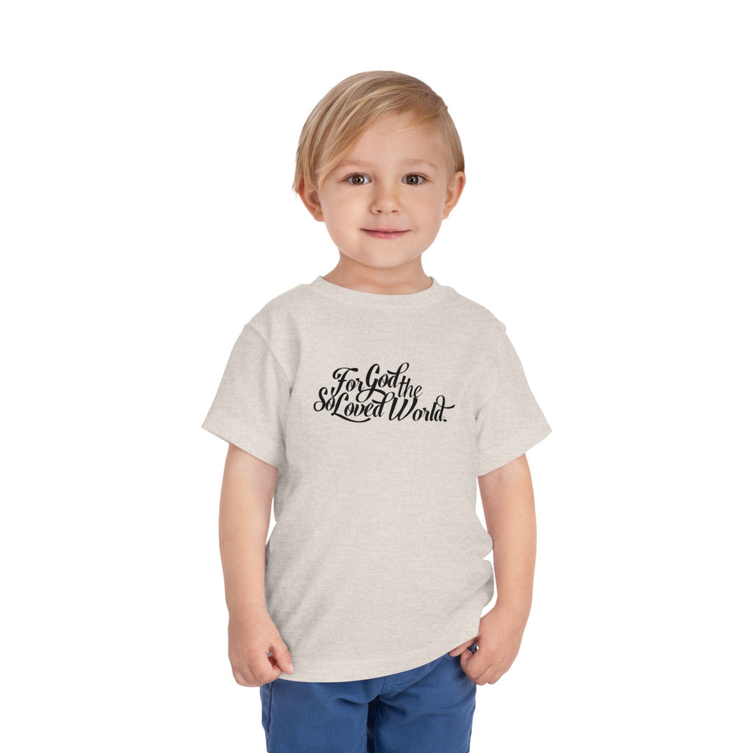 God So Loved Toddler Tee Kids clothes   