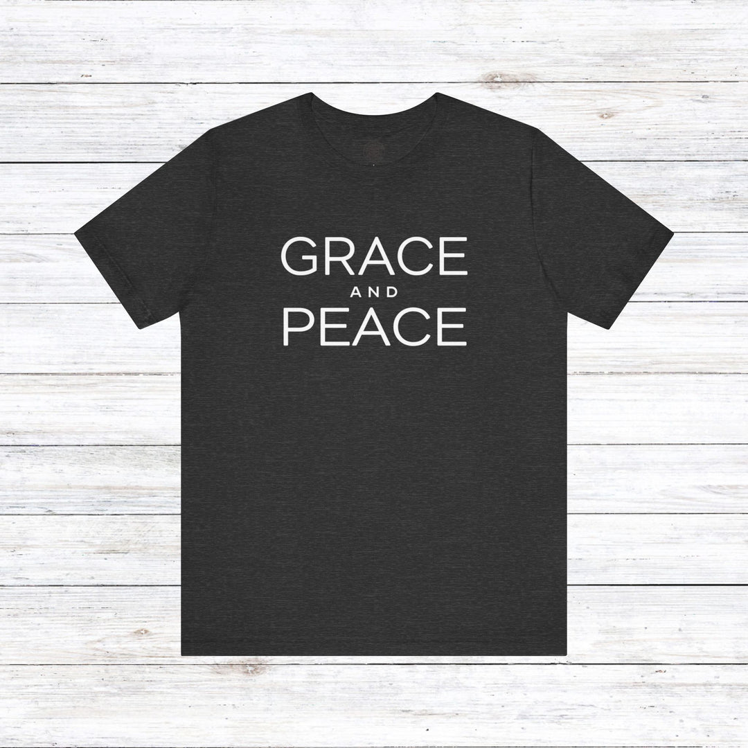 Grace and Peace Unisex T-Shirt T-Shirt Dark Grey Heather S 