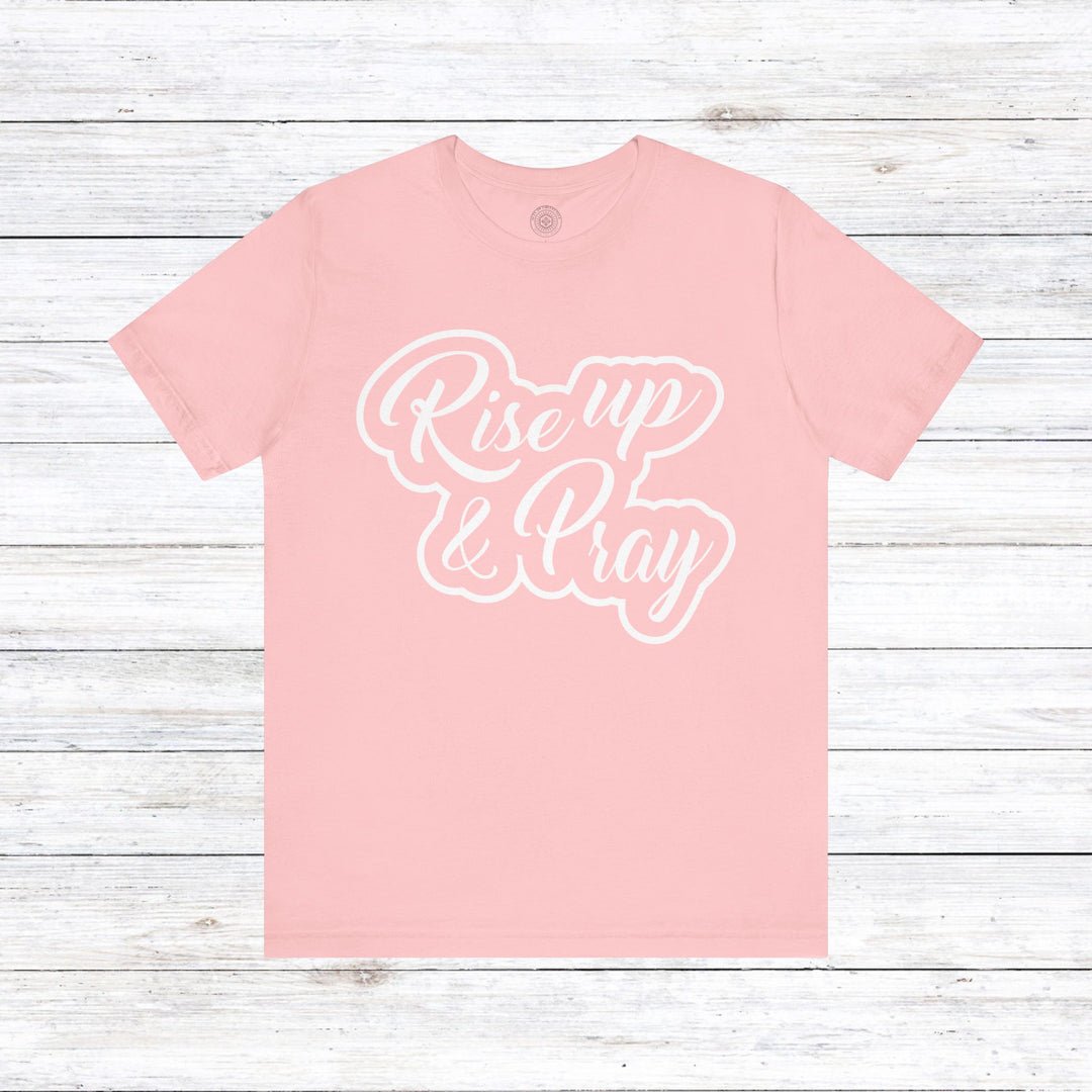 Rise Up and Pray Unisex T-Shirt T-Shirt Pink S 